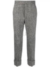 Men's Herringbone Backstrap Straight Pants Grey - THOM BROWNE - BALAAN 2