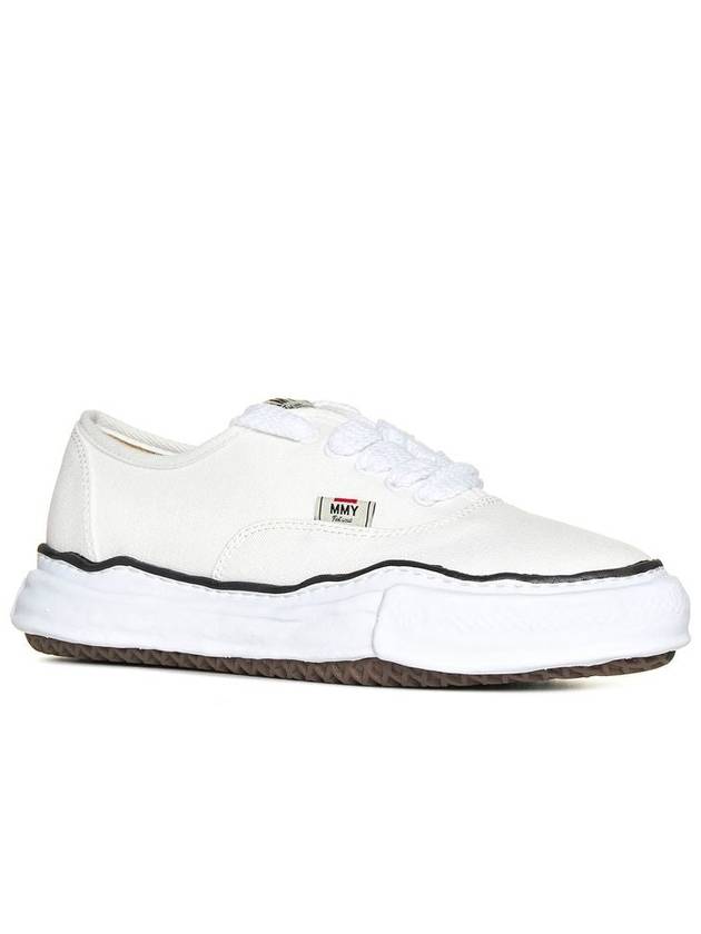 Baker OG Sole Canvas Low Top Sneakers White - MAISON MIHARA YASUHIRO - BALAAN 3