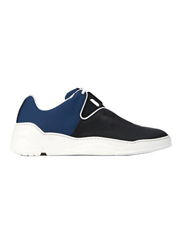 Leather Low Top Sneakers Blue Black - DIOR - BALAAN 1