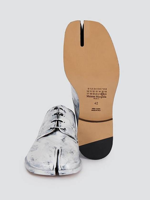 Paint Tabi Lace Up Derby White - MAISON MARGIELA - BALAAN 3