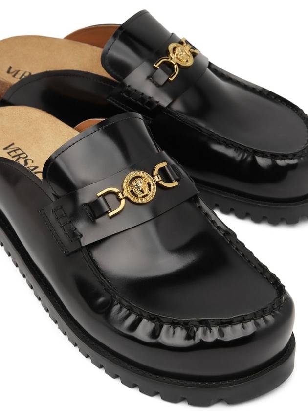 Medusa apos 95 leather mules 10144491A00599 - VERSACE - BALAAN 5