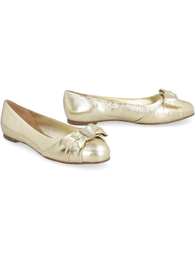 Salvatore Flat Shoes 01G371 765739 GOLD - SALVATORE FERRAGAMO - BALAAN 4