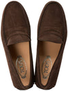 Men's City Gomino Suede Driving Shoes Brown - TOD'S - BALAAN 3