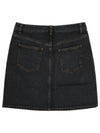 Women's Standard Denim A-Line Skirt Black - A.P.C. - BALAAN 3