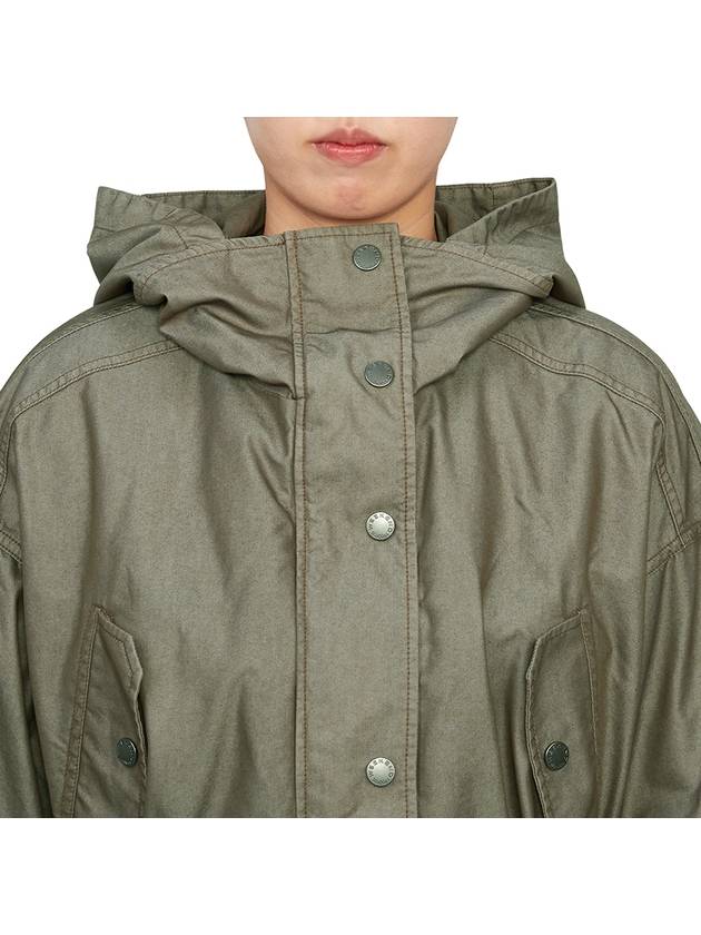 Olinda Hooded Jacket Khaki - MAX MARA - BALAAN 9