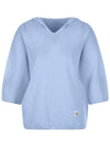 Whole garment hood loose fit knit MK3AP345 - P_LABEL - BALAAN 4