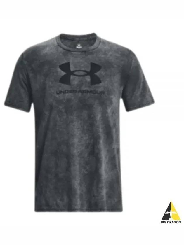 Wash Tonal Sports Style Short Sleeve T-Shirt Grey - UNDER ARMOUR - BALAAN 2