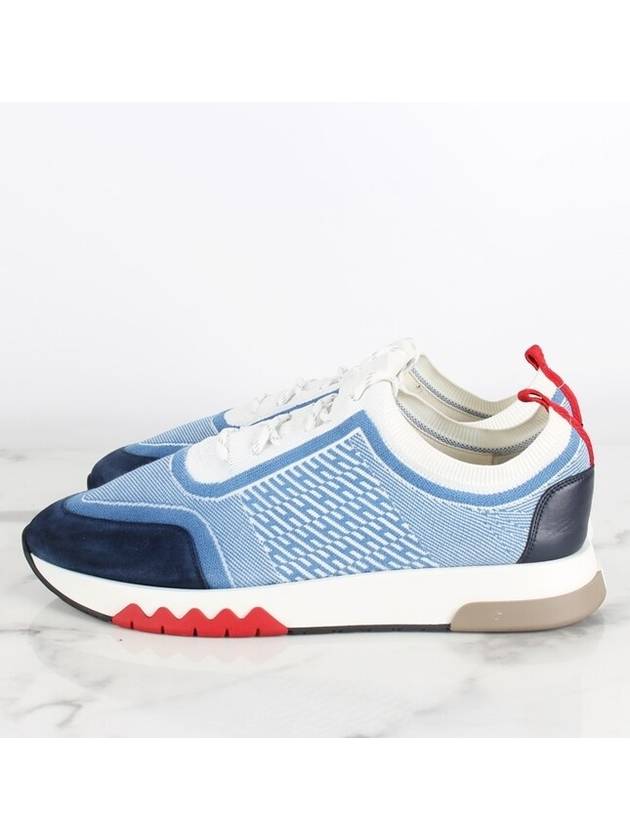 Addict Blue Sneakers 42 270 - HERMES - BALAAN 5