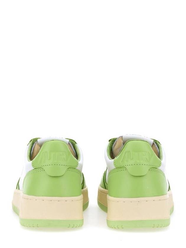 Women's Medalist Bi-Color Low-Top Sneakers Green - AUTRY - BALAAN 4