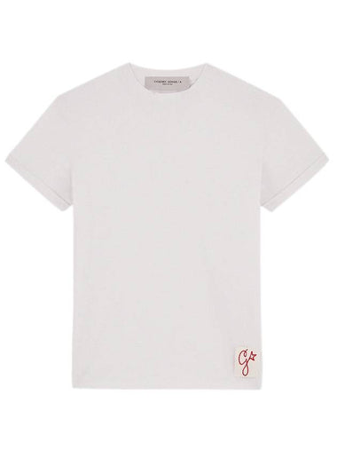 Women's Distress Treatment Short Sleeve T-Shirt White - GOLDEN GOOSE - BALAAN 1