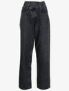 Criss Cross Upsized Jeans Black - AGOLDE - BALAAN.