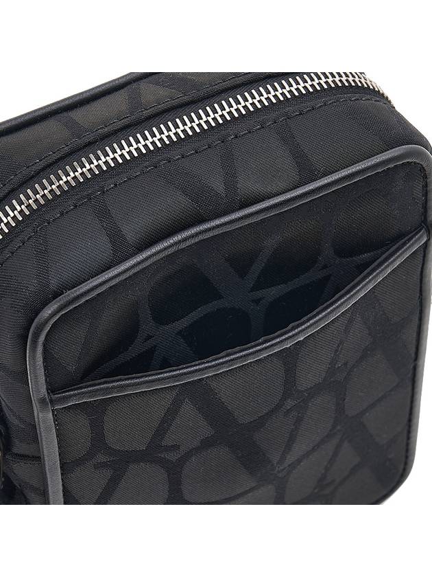 Iconograph Small Nylon Shoulder Bag Black - VALENTINO - BALAAN 10