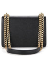 Saffiano Leather Envelope Chain Shoulder Bag Black - PRADA - BALAAN 4