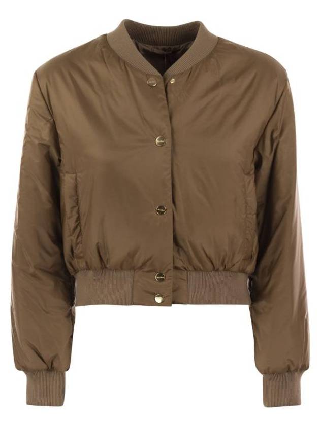 Greenbi Reversible Padded Bomber Jacket Camel - MAX MARA - BALAAN 2