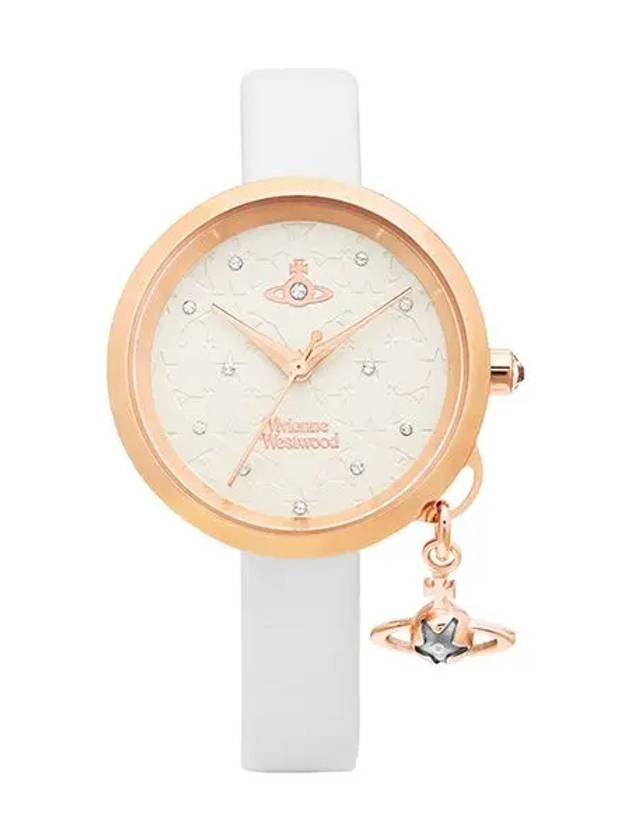 Women's Bow Leather Watch White - VIVIENNE WESTWOOD - BALAAN 5