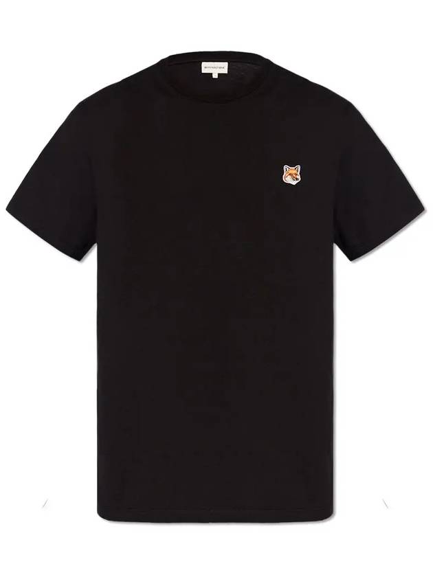 Fox Head Patch Classic Short Sleeve T-Shirt Black - MAISON KITSUNE - BALAAN 6