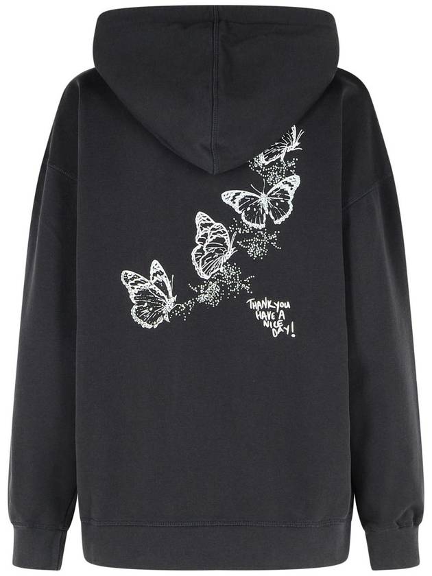 graphic print hooded top phantom - GANNI - BALAAN 4