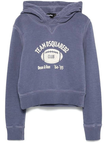 DSQUARED2 Logo-Print Hoodie - DSQUARED2 - BALAAN 1