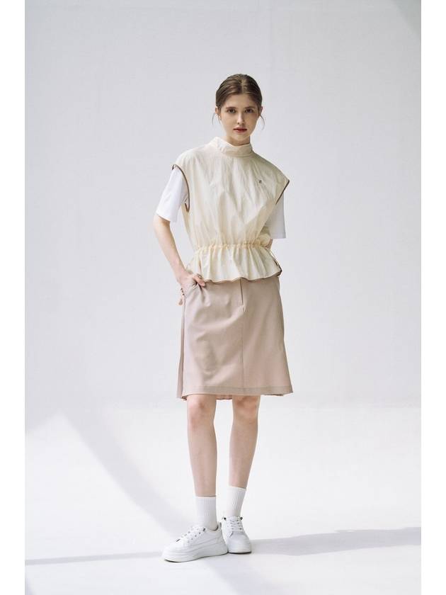 A Line Pleated SkirtBeige - AIMSWING+8 - BALAAN 5