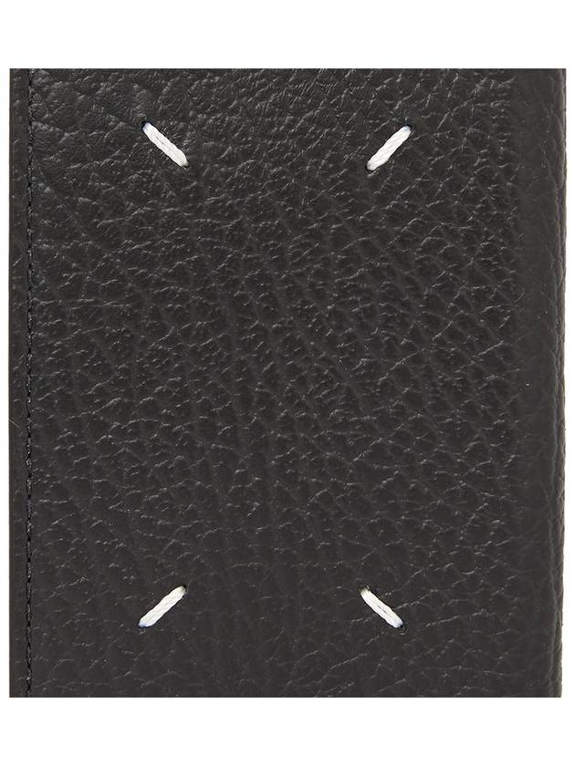 Bovine Leather Card Wallet Black - MAISON MARGIELA - BALAAN 6