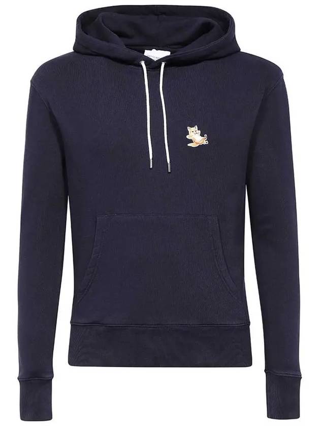 Chillax Fox Patch Classic Hoodie Navy - MAISON KITSUNE - BALAAN 2