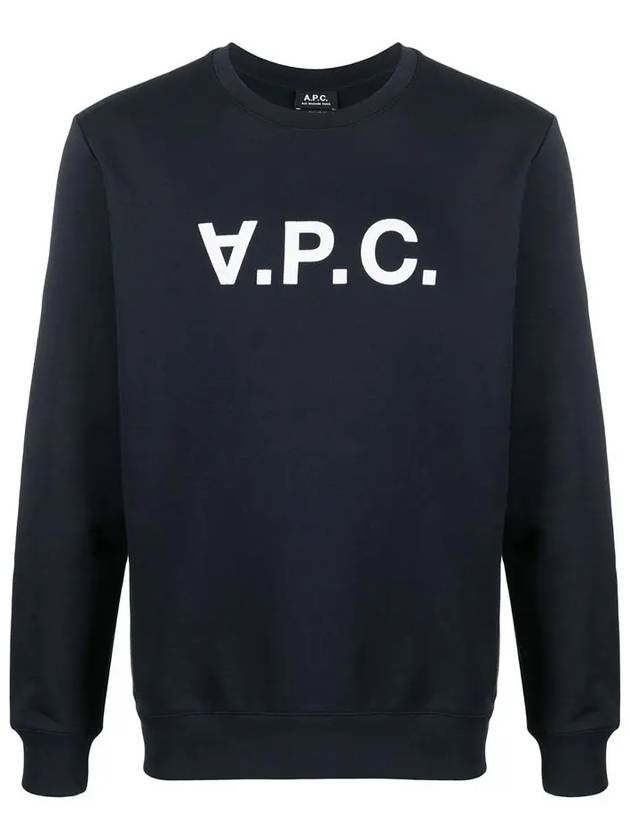 VPC Logo Sweatshirt Navy - A.P.C. - BALAAN 2