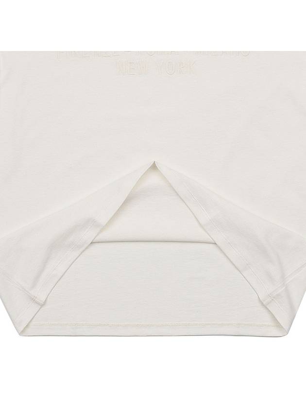 Embroidered Logo City Short Sleeve T-Shirt White - GUCCI - BALAAN 8