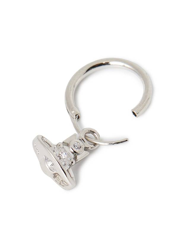 Nina Spark Crystal Hoop Earrings Silver - VIVIENNE WESTWOOD - BALAAN 5