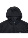 Re-Nylon Hooded Blouson Jacket Black - PRADA - BALAAN 4