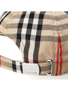 Monogram Motif Vintage Check Cotton Baseball Cap Archive Beige - BURBERRY - BALAAN 6