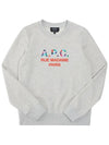 Women's Color Block Logo Sweat Sweatshirt Ecru Header - A.P.C. - BALAAN 6