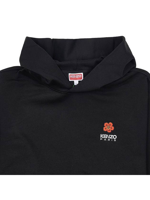 Boke Flower Crest Cotton Classic Hoodie Black - KENZO - BALAAN 4