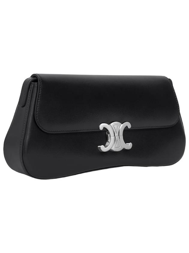 Medium Calfskin Shoulder Bag Black - CELINE - BALAAN 3