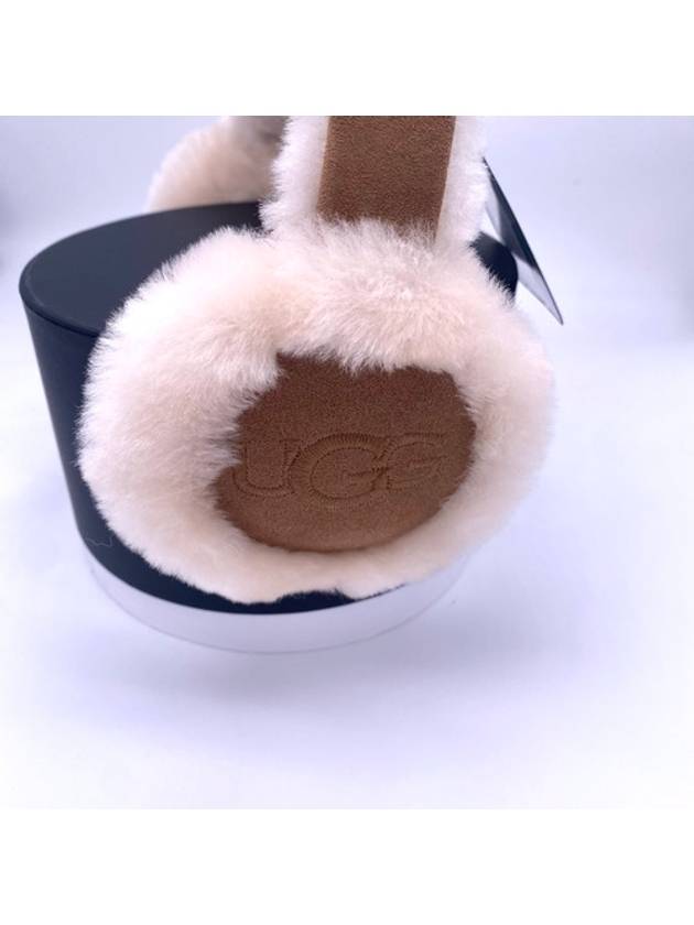 Sheepskin Embroidery Earmuff Chestnut - UGG - BALAAN 5