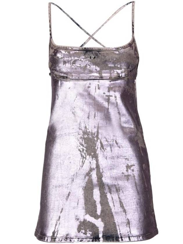 Metallic short dress purple - DIESEL - BALAAN 1