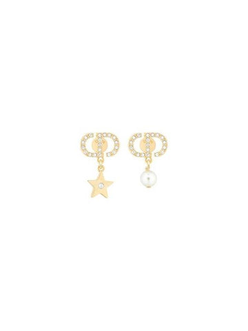 Petit CD Lucky Charm Earrings Gold - DIOR - BALAAN 1