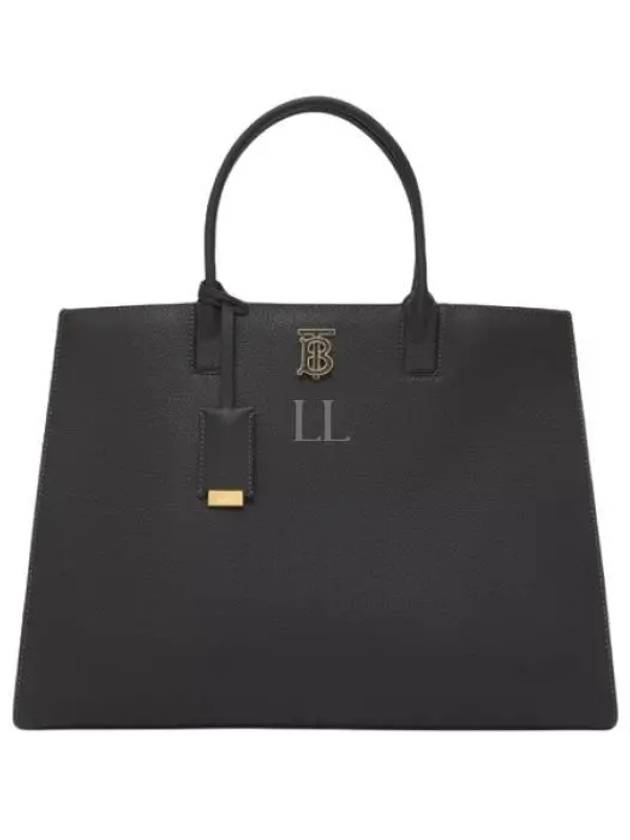 TB Logo Frances Medium Tote Bag Black - BURBERRY - BALAAN 2