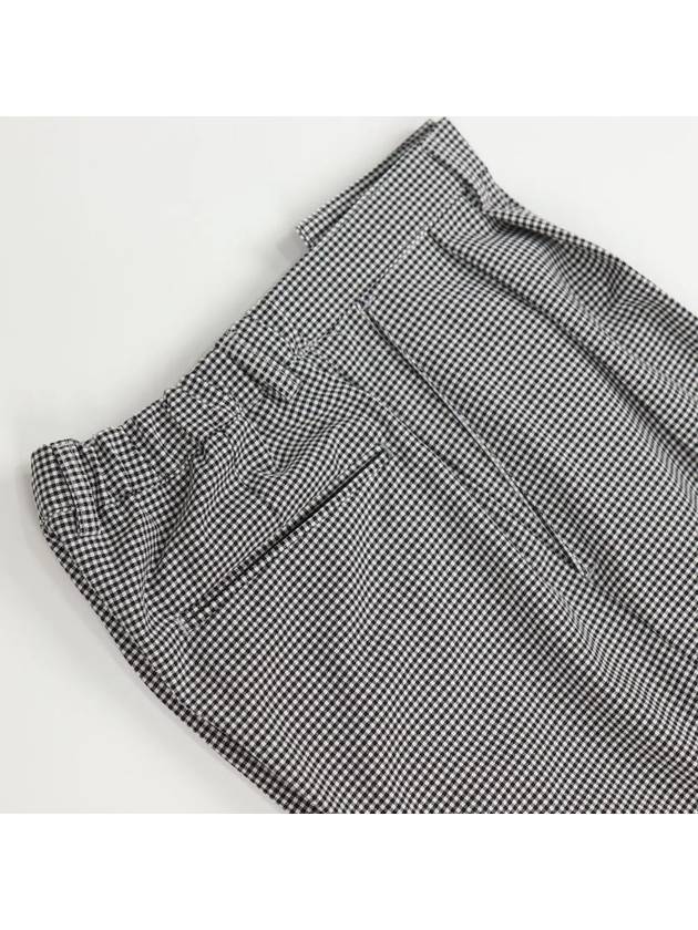 Check pattern back banding wide pants PT153 - IKALOOOK - BALAAN 7