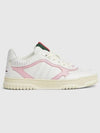 Women's Reweb Leather Low Top Sneakers White - GUCCI - BALAAN 1