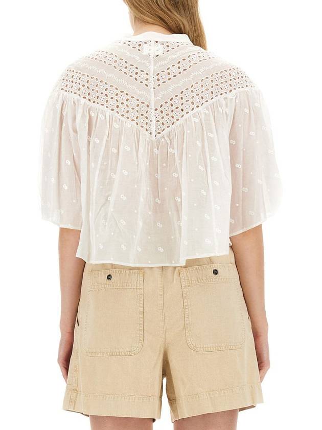 Shirt HT0360FAB1J10E 20WH White - ISABEL MARANT ETOILE - BALAAN 4