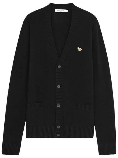 Baby Fox Patch Cosy Cardigan Black - MAISON KITSUNE - BALAAN 2