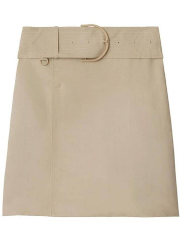 Wrap Canvas Skirt 8087482 - BURBERRY - BALAAN 1