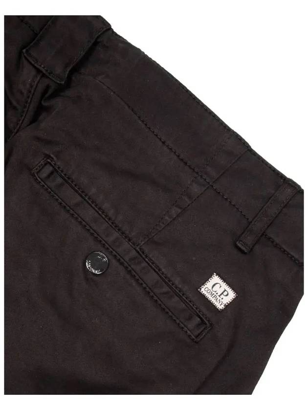 Lens Wappen Stretch Satin Cargo Shorts Black - CP COMPANY - BALAAN 5