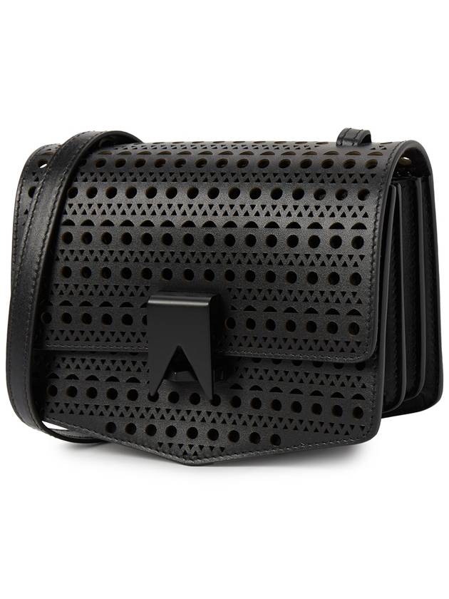 Le Papa Small Calfskin Shoulder Bag Black - ALAIA - BALAAN 3