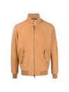 suede zip-up jacket light brown - BARACUTA - BALAAN 2