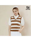 V-neck Striped Knit Vest DE2WSV241CM - DUVIK - BALAAN 6