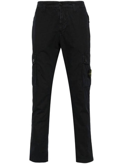 Wappen Patch Old Treatment Slim Fit Cargo Straight Pants Navy - STONE ISLAND - BALAAN 2