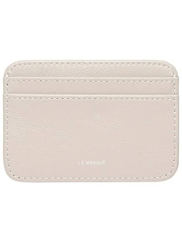 Daisy Slim Mini Transportation Card Wallet Warm Gray - LE MASQUE - BALAAN 3