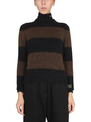 STRIPED CREW NECK SWEATER - RAF SIMONS - BALAAN 1