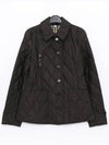 Diamond Quilted Thermoregulated Jacket Black - BURBERRY - BALAAN 4